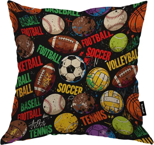Vista 7 de Funda para cojín Beabes de 18"X18" con ancla, diseño náutico azul y blanco a rayas, funda de almohada cuadrada de algodón y lino para el hogar