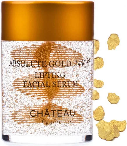 Vista 4 de Absolute Gold - Tónico facial de pétalos de rosa de 24 quilates, suero facial de elevación (paquete de 2). Oro de 24 quilates, colágeno, ácido