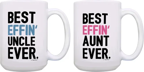 Vista 10 de Regalos para tía para mujer, regalo divertido para tía de la mejor tía Effin, regalo para tía, regalo para tía, taza de café, taza de café
