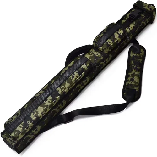 Vista 14 de Collapsar Estuche rígido para taco de piscina 2X2 Nylon/Polipiel Billar Sitck Fit 2-Piece Cue Up to 58" Nylon/Leatherette with Two Pockets