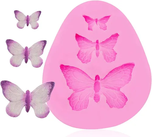 Vista 15 de Rolin Roly Molde de silicona para tartas de flores, molde de fondant de conejo, moldes de chocolate rosa, molde de arcilla polimérica, moldes