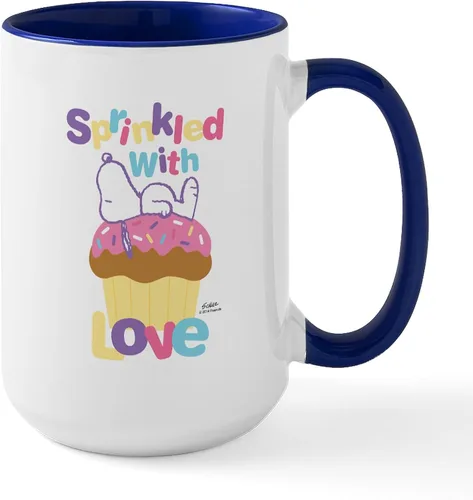 Vista 185 de CafePress SNOOPY Joe Cool - Taza de café de cerámica (15.0 fl oz)
