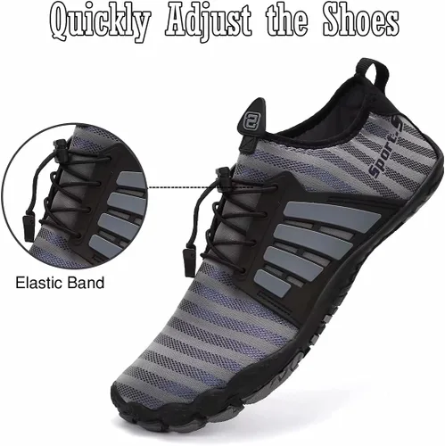 Vista 4 de Water-Shoes-Mens-Womens Quick-Dry Barefoot-Swim Diving Shoes-Aqua-Socks for Sports Climbing Beach Surf