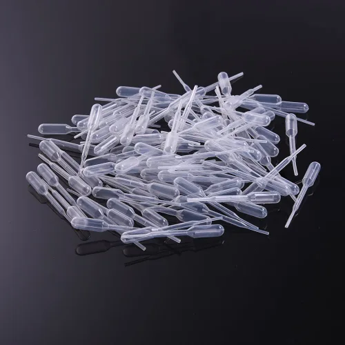 Vista 4 de Mudder 200 piezas de pipetas de transferencia graduadas desechables de 0.2 ml de capacidad, goteros de polietileno