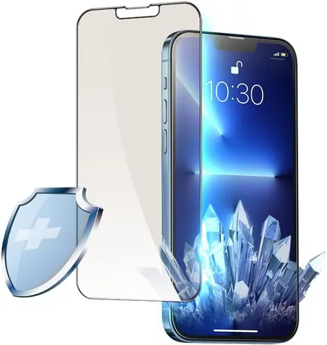 Vista 4 de PERFECTSIGHT Protector de pantalla de privacidad transparente HD compatible con Apple iPhone 12/iPhone 12 Pro 2020, filtro de luz azul antiespía