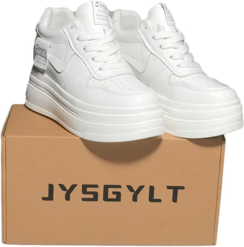 Vista 8 de 3.0 in con cordones de ocio calzado transpirable cuña talón femenino moda zapatillas cómodas mujeres casaul zapatos