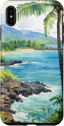 Vista 11 de Tropical Hawaii Forest Beach Ocean Art Aesthetic Case for iPhone 16
