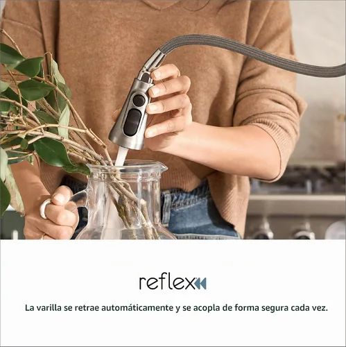 Vista 5 de Moen Arbor Grifo de barra desplegable cromado con una sola manija con Reflex, 5995, 0.375 Cromo