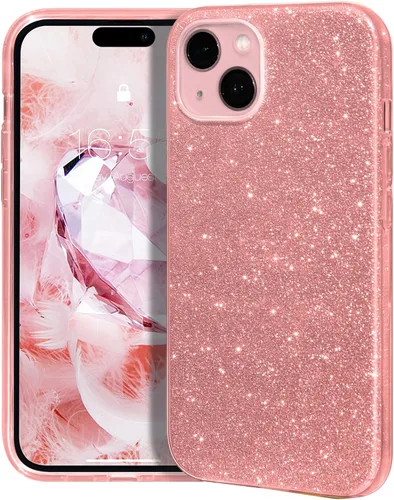 Vista 20 de MATEPROX - Funda compatible con iPhone Air de 6.5' [2025], carcasa protectora de 3 capas con purpurina brillante y tendencia, anti-arañazos y a