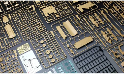 Vista 2 de Meng SS-002 D9 R Kit de niveladora blindada, accesorios de construcción de modelos, Multi, Mittel