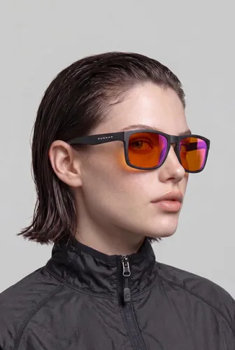 Vista 4 de GUNNAR Gafas de juego - Intercept Onyx Amber Max Lens - Bloqueo de luz azul alivia el ojo seco