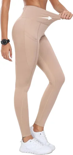 Vista 2 de MoFiz Leggings con forro polar para mujer, pantalones deportivos de invierno con aislamiento térmico, resistentes al agua, pantalones de senderismo