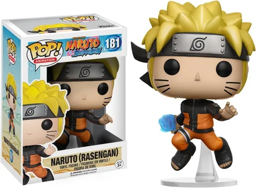 Vista 2 de POP Naruto Shippuden - Figura de vinilo de Naruto (Rasengan) Funko Pop! (paquete con funda protectora compatible con Pop Box), multicolor, 3.75