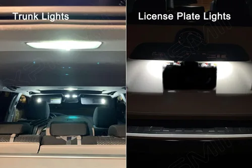 Vista 7 de Xpismii Kit de luz interior LED blanca de 18 piezas 6000K 4Runner de repuesto para Toyota 4Runner 2003 2004 2005 2006 2007 2008 2009, con diagrama