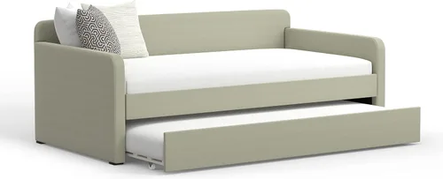 Vista 7 de Glenwillow Home Sofá cama doble Piatta con nido enrollable en color beige