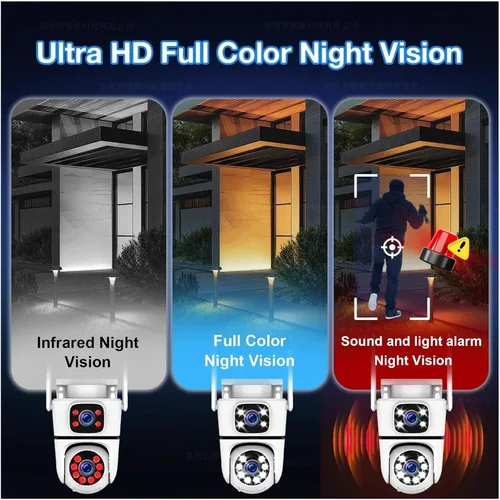 Vista 7 de Dual Lens PTZ WiFi Security Camera