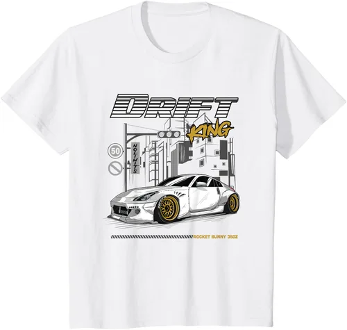 Vista 25 de Z34 370 Fairlady Z - Camiseta gráfica de cuerpo ancho, Negro, S