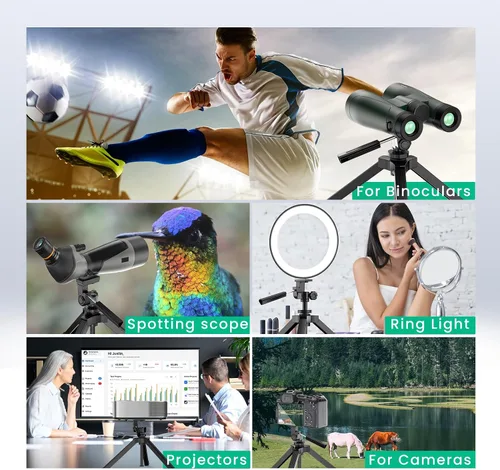 Vista 7 de Gosky Alcance ajustable resistente del trípode de la sobremesa binoculares telescopio cámaras DSLR otro dispositivo
