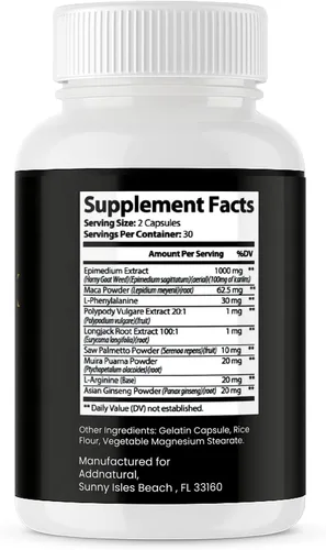Vista 4 de Speromaxx - Pastillas para hombres, flujo sanguíneo de acción rápida para agrandamiento masculino + tamaño de carga, 9 ingredientes respaldados por