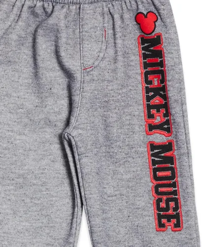 Vista 7 de Disney Mickey Mouse - Conjunto de sudadera con capucha y pantalones de forro polar para niños grandes
