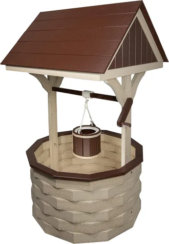 Vista 37 de Pequeño madera de poli madera de abedul y marrón deseando bien