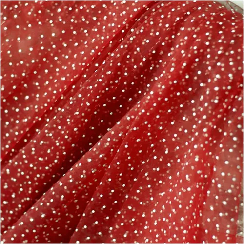 Vista 12 de ECYC Ltd 17.7 x 61 pulgadas, tela de tul de lunares blancos, tela de tul de malla de tul transparente para coser, faldas tutú, velo de novia