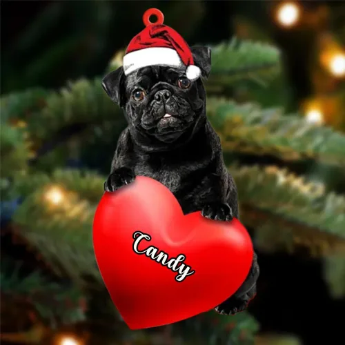 Vista 140 de Adornos de Navidad personalizados para perros, nombre personalizado, adorno de Malamute de Alaska, adornos acrílicos, regalos de Navidad, amantes