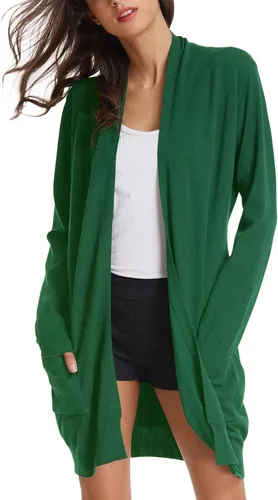 Vista 5 de GRACE KARIN Essential Suéter de Cardigan de punto largo para mujer