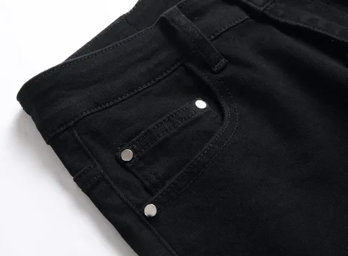 Vista 6 de AITITIA Jeans de motociclista de ajuste regular para hombre