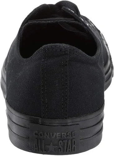 Vista 5 de Converse Unisex Low Top Negro Mono Talla 6 M US Mujer 4 M US Hombre, blanco natural