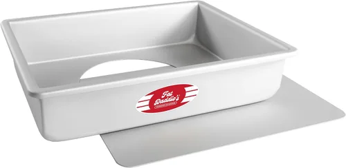 Vista 6 de Fat Daddio's POBCC-9132 - Molde de aluminio anodizado para tartas con fondo extraíble, 9 x 13 x 2 pulgadas