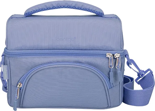 Vista 8 de Bentgo® Bolsa de almuerzo Deluxe - Lonchera duradera y aislada con bolsillo exterior con cremallera, bolsillo interior de malla, correas acolchadas