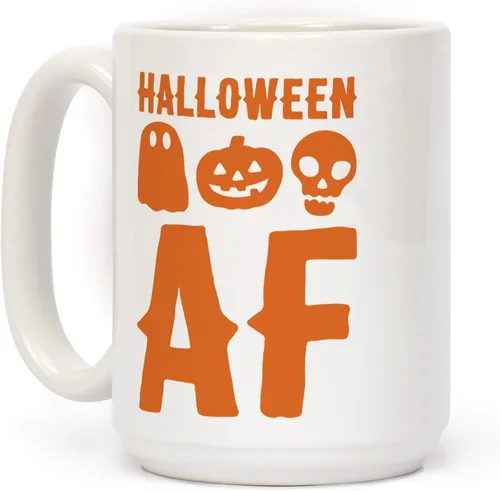 Vista 7 de LookHUMAN Tazas de Halloween Taza de café de Halloween - Tazas de café para decoración ideales para amantes y entusiastas de la decoración - Taza