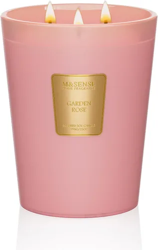 Vista 28 de M&SENSE - Vela de cera de soja natural aromática de 35 onzas, extragrande, 3 mechas, 150 horas, larga duración, combustión lenta, para decoración