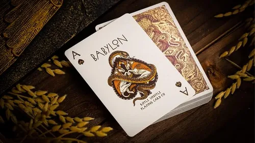 Vista 2 de MJM Babylon Golden Wonders Foiled Edition - Juego de cartas de Riffle Shuffle
