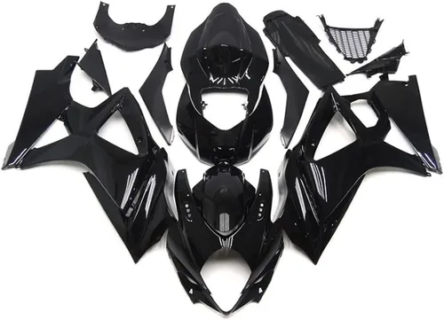 Vista 13 de Carenado de carrocería negro mate brillante de plástico apto para Suzuki 2007 2008 GSXR 1000 inyección ABS nuevo Aftermarket Kit Kit GSXR-1000 07 08