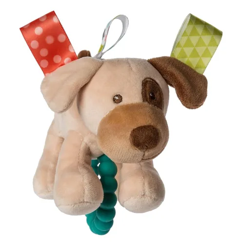 Vista 2 de Taggies - Sonajero suave para bebé con anillo para mordedor, 6 pulgadas, Buddy Dog