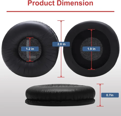 Vista 4 de Almohadillas de repuesto para JBL Tune 510BT 520BT 570BT 660NC 670NC 500BT 450BT 460BT y Live 460NC 670NC y JR310BT JR300BT y Junior 320BT y Sony