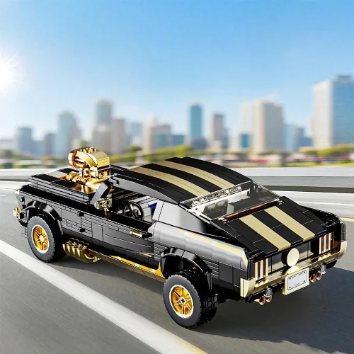 Vista 4 de 1:10 MOC Sports GTRS - Bloques de construcción de automóviles, juguetes para niños o adultos, juego de construcción modelo de coche de carreras