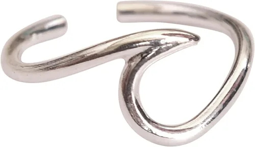 Vista 7 de Sterling Silver Toe Ring, Handmade Adjustable Open Band, Minimalist Dainty Summer Beach Foot Jewelry for Women, Can Be Worn as Knuckle or Pinky Ring