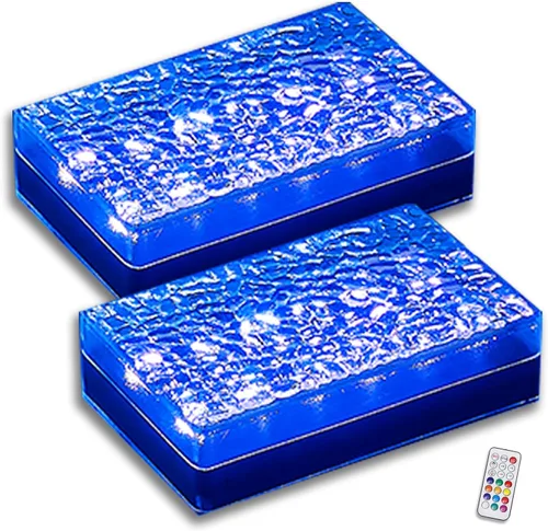 Vista 8 de SHONELIGHTING Luces solares para pavimentadora, 6x9 LED de tierra, 12 colores, RGBW, 1 paquete