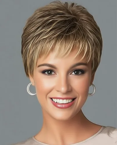 Vista 17 de Pelucas cortas gris plateadas para mujeres blancas, pelucas sintéticas con corte pixie natural y a capas con flequillo, peluca corta de pelo gris