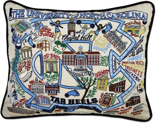 Vista 8 de Catstudio Almohada decorativa bordada colegiada de la Universidad Estatal de los Apalaches