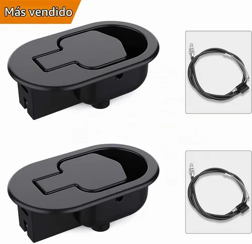 Vista 7 de 2 juegos de piezas de repuesto para sillón reclinable, mango reclinable de metal, cable de liberación para Ashley y la mayoría de sofás reclinables