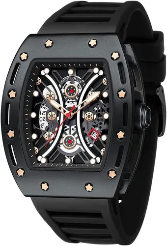 Vista 16 de AIMES Watch Wristwatch for Men Fashion Casual Cool Big Dial Watch Luminous Waterproof Sport Analog Quartz Business Mens Watches Silicon Strap Dress