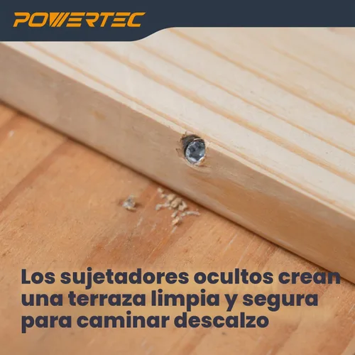 Vista 5 de POWERTEC Tornillos de cubierta, #10 x 2-3/8", T15 Star Drive, 250 PK (72185 Tornillos de cubierta (No.10 x 2-3/8")