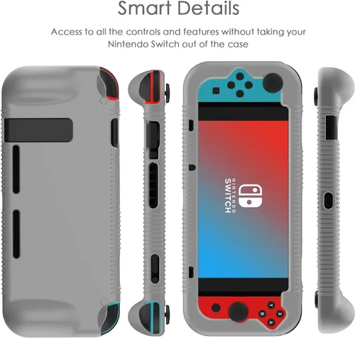Vista 6 de Semeving for Nintendo Switch Case,Soft Protective Case with Ergonomic Grip Design,Shock-Absorption&Anti-Scratch