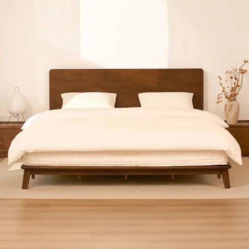 Vista 22 de FLEXISPOT Hako G1 Queen Solid Wood Bed with USA-Assembled Mattress