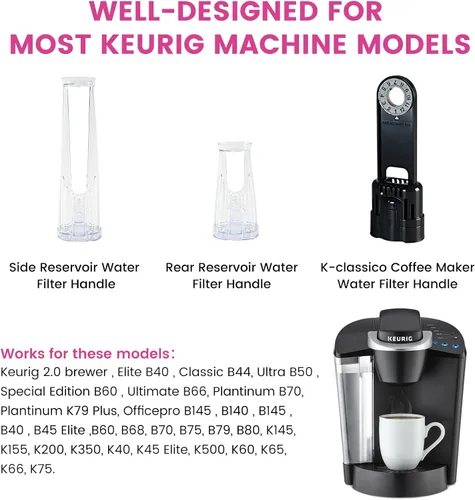 Vista 3 de Paquete de 12 filtros de agua de repuesto para cafetera Keurig