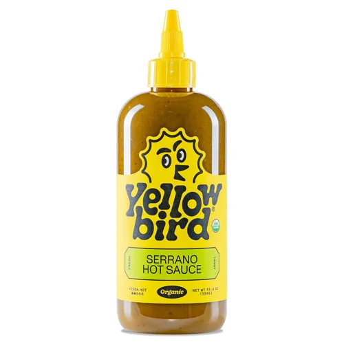 Vista 9 de Yellowbird® Salsa picante orgánica de habanero 9.8 oz. Tamaño para despensa
